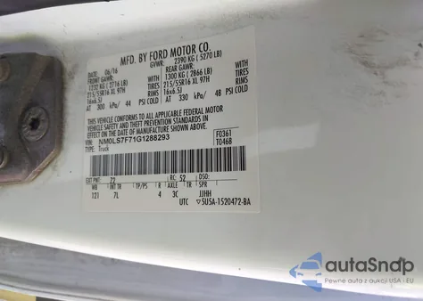 2016 Ford Transit Connect Xlt from USA, damaged, VIN NM0LS7F71G1288293